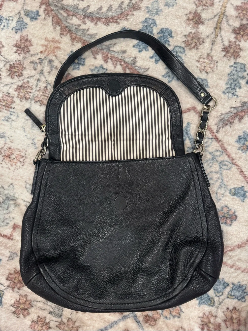 kate spade black Cobble Hill Penny pebbled leather bag